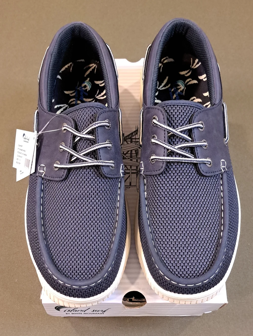Island Surf Arnalt 3 Eyelet Men’s Boat Shoe - Color: Navy - Size: 11.5